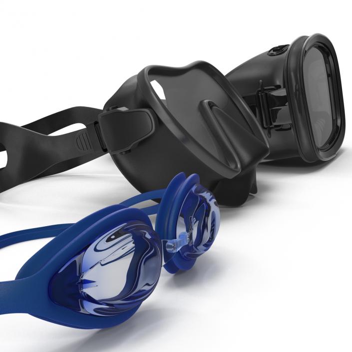 Scuba Masks Collection 2 3D model