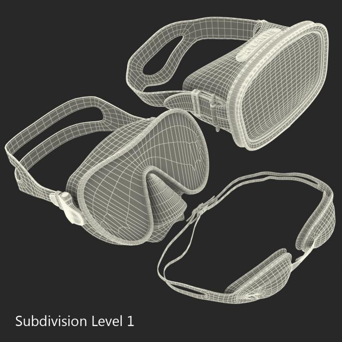 Scuba Masks Collection 2 3D model