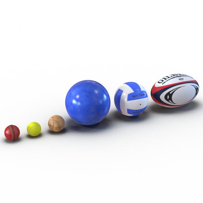 Sport Balls Collection 2 3D model