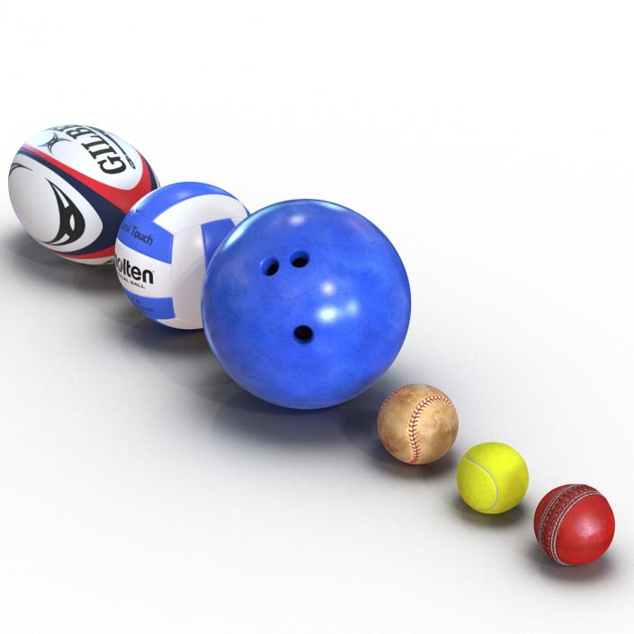 Sport Balls Collection 2 3D model