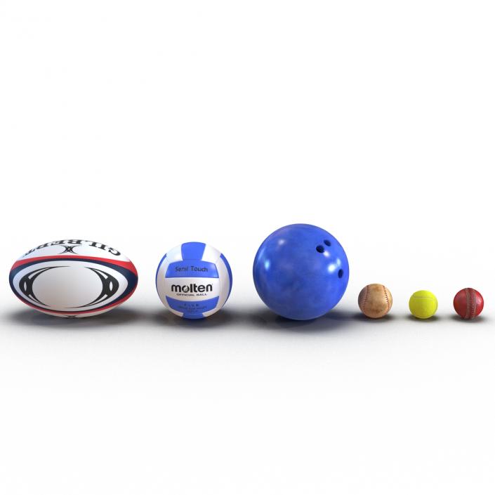 Sport Balls Collection 2 3D model