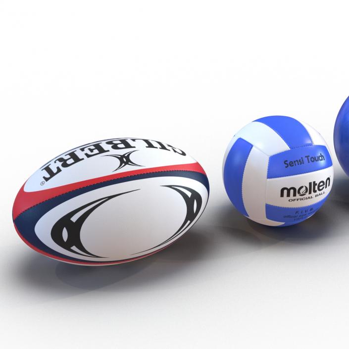 Sport Balls Collection 2 3D model