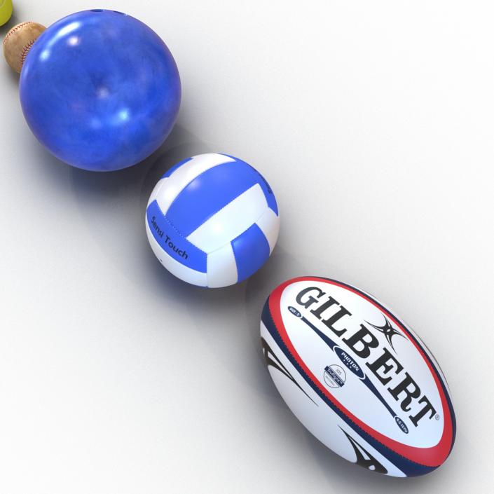 Sport Balls Collection 2 3D model