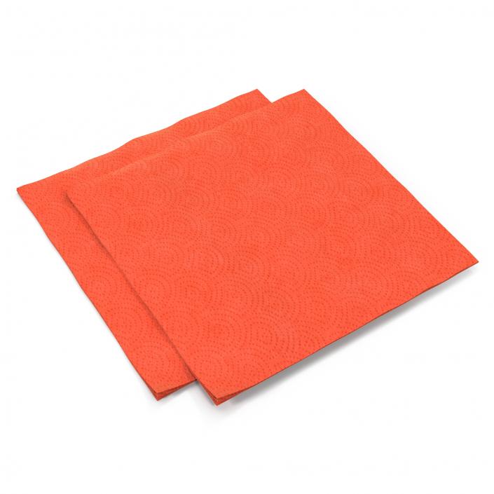 3D Paper Napkin Red