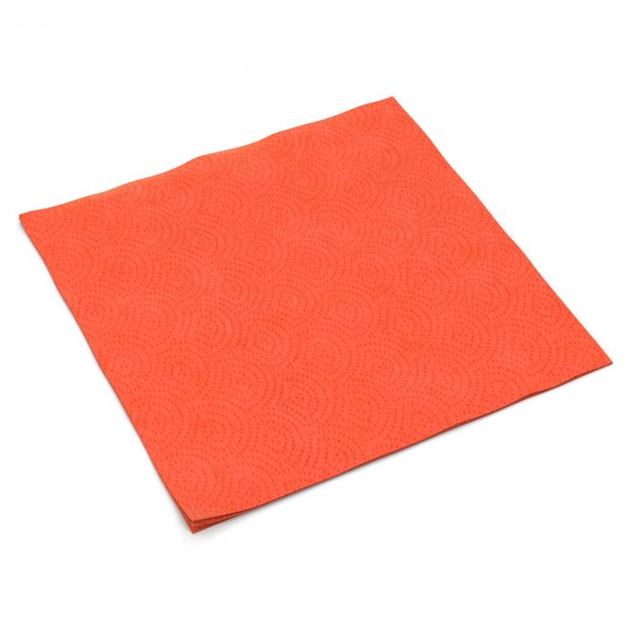 3D Paper Napkin Red