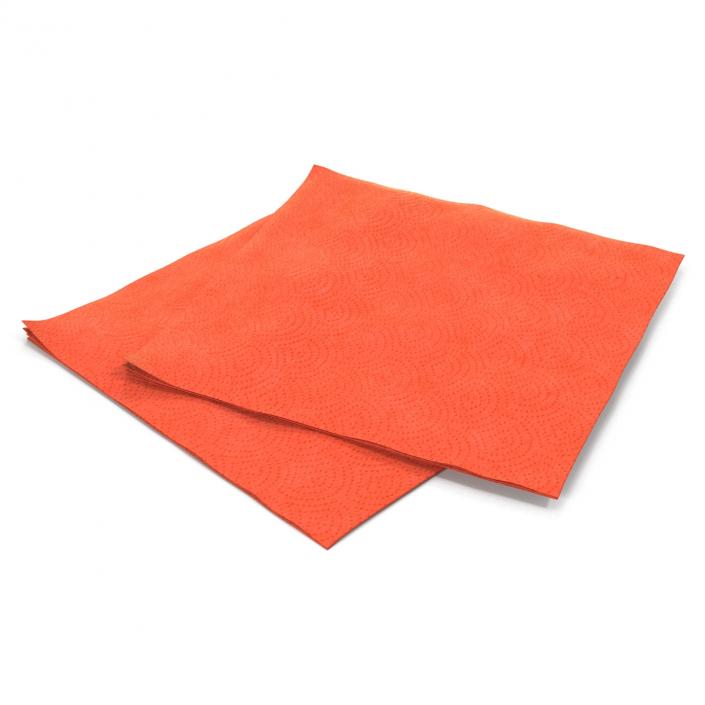 3D Paper Napkin Red