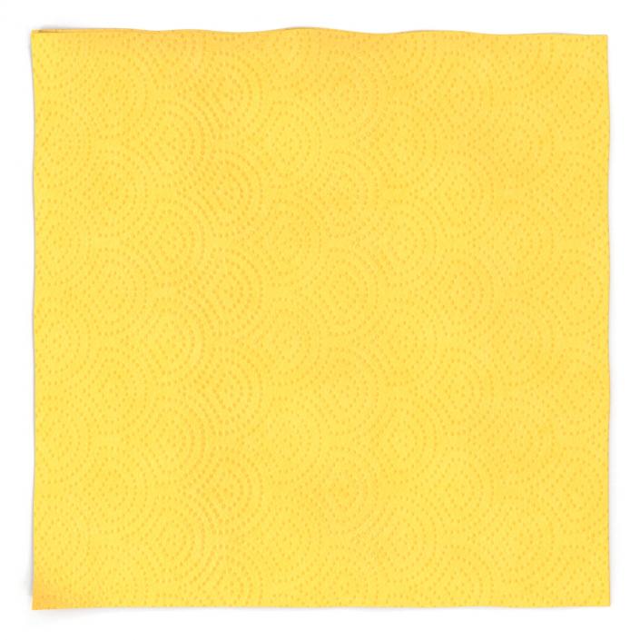 Paper Napkin Yellow 3D model