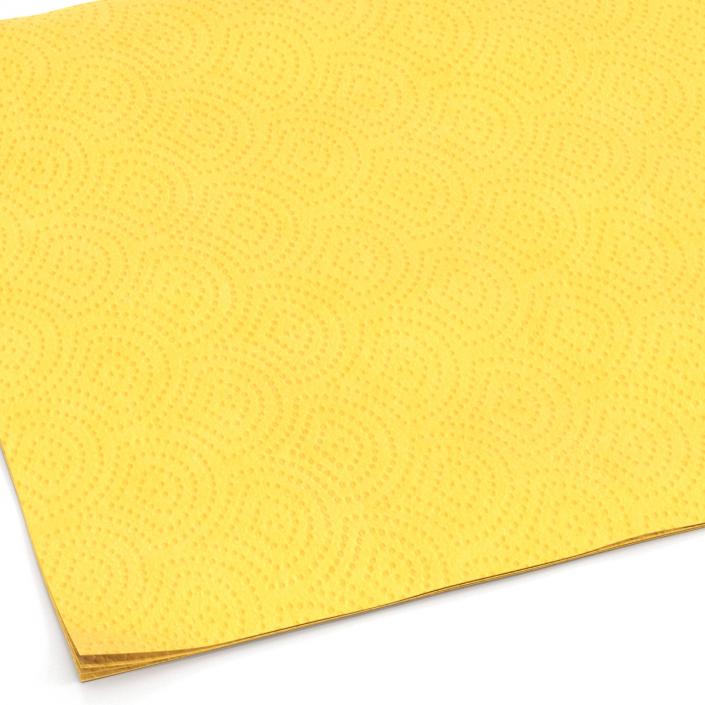 Paper Napkin Yellow 3D model