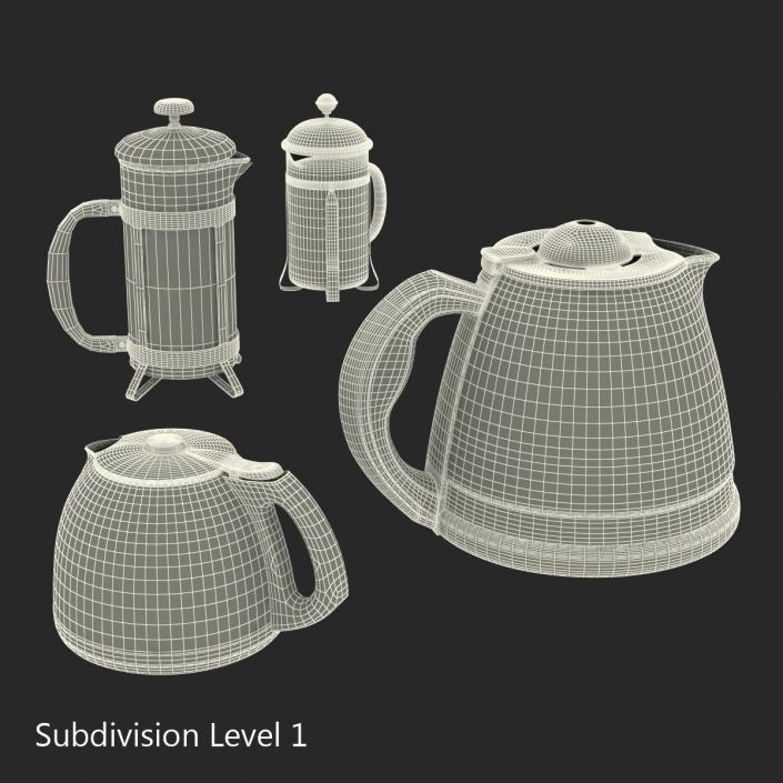 Coffee Pots Collection 3D