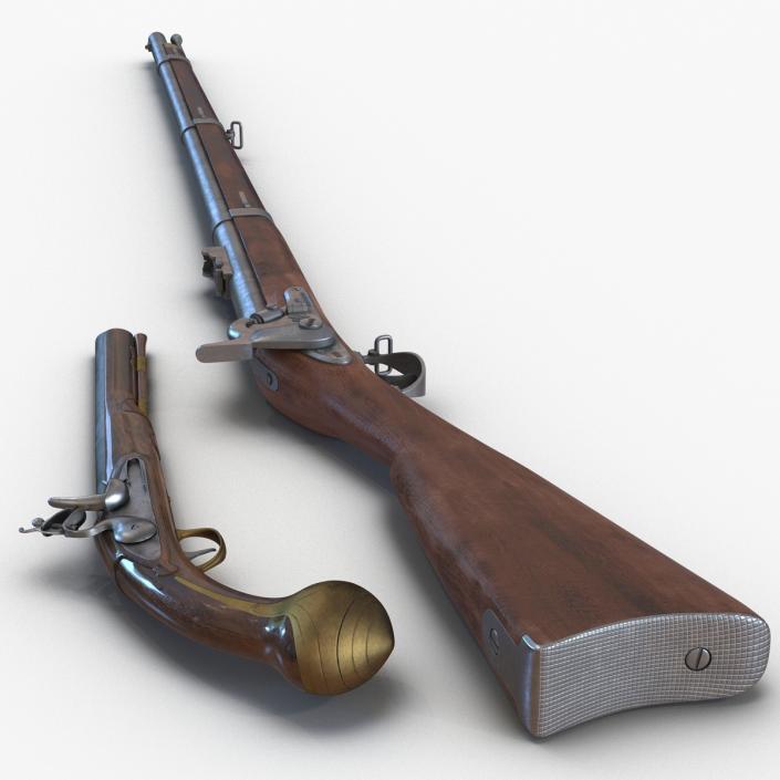 3D Muskets Collection model