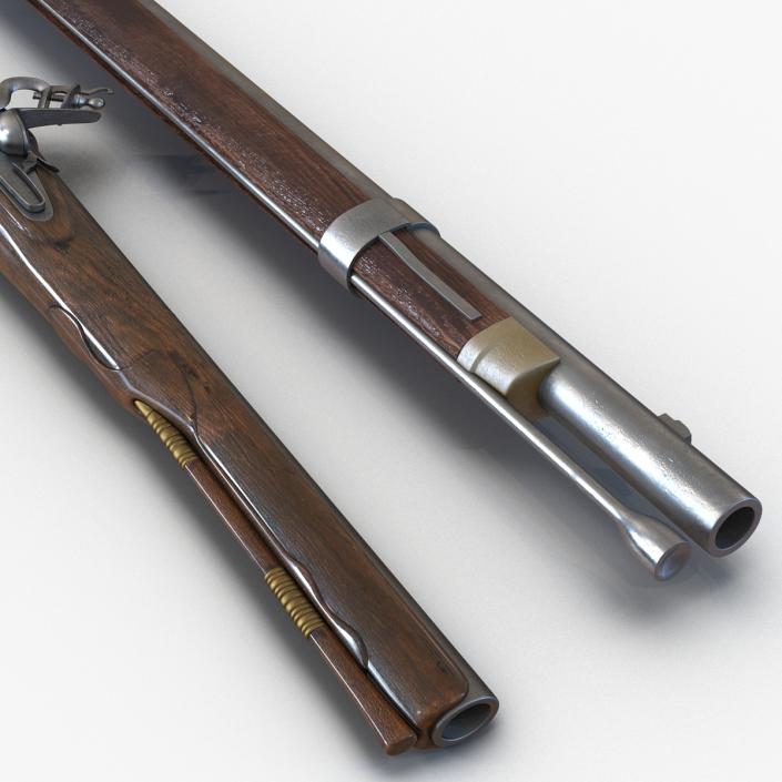 3D Muskets Collection model