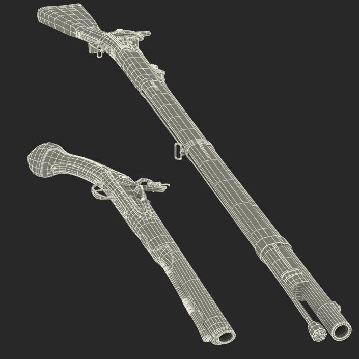 3D Muskets Collection model