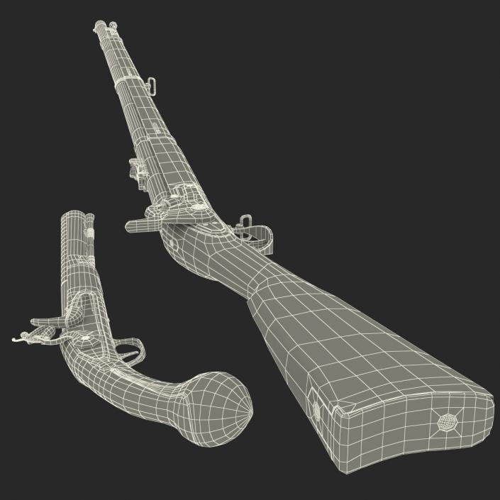 3D Muskets Collection model