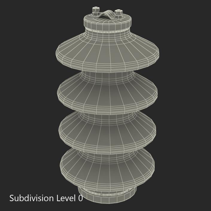 3D Ceramic Insulator White model