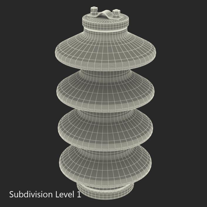 3D Ceramic Insulator White model