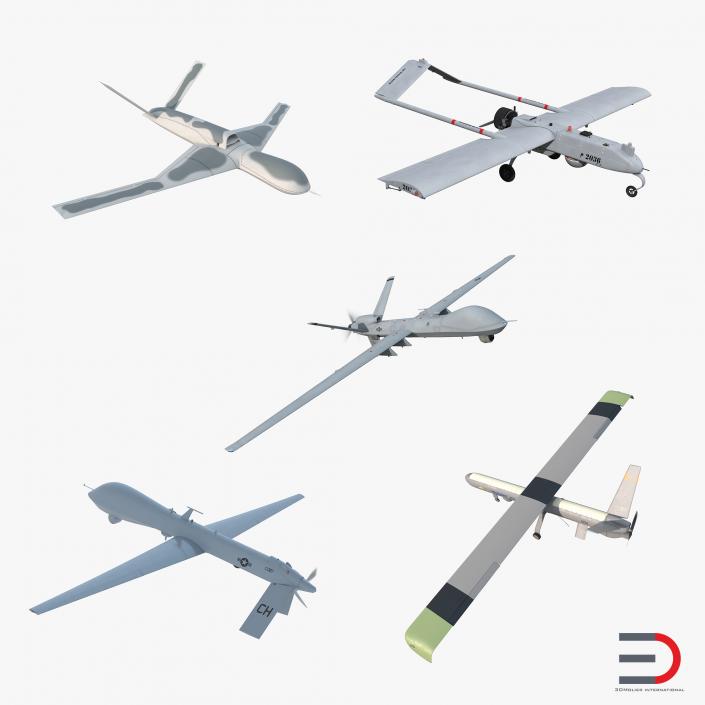 3D UAV Rigged Collection