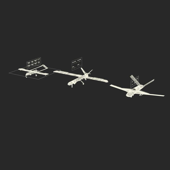 3D UAV Rigged Collection