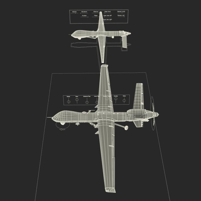 3D UAV Rigged Collection