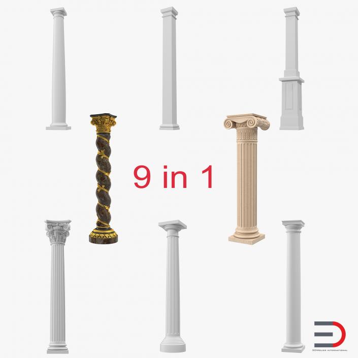 3D model Columns Collection 3