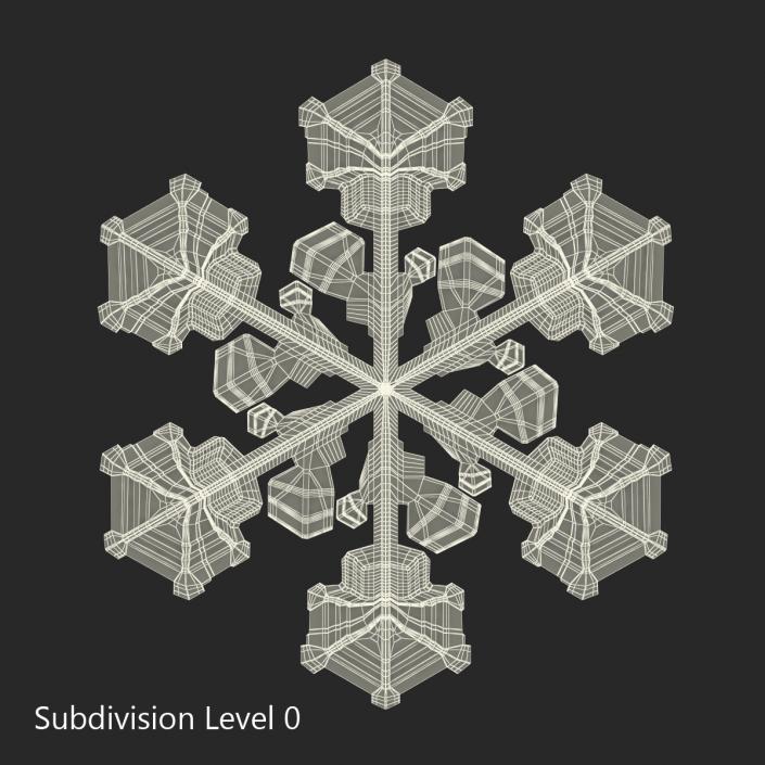 3D Snowflake 2