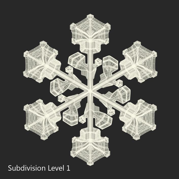 3D Snowflake 2