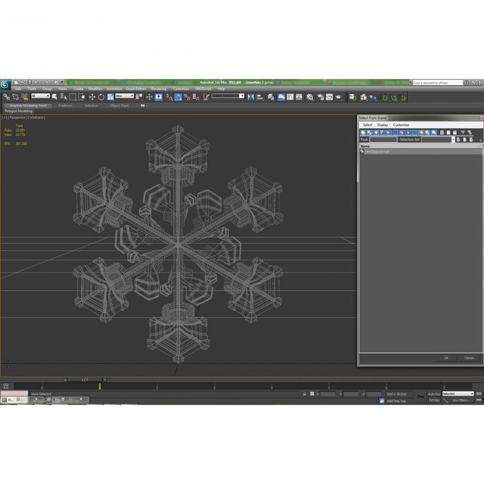 3D Snowflake 2