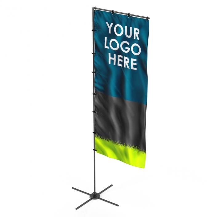 Banner Stand 5 Generic 3D