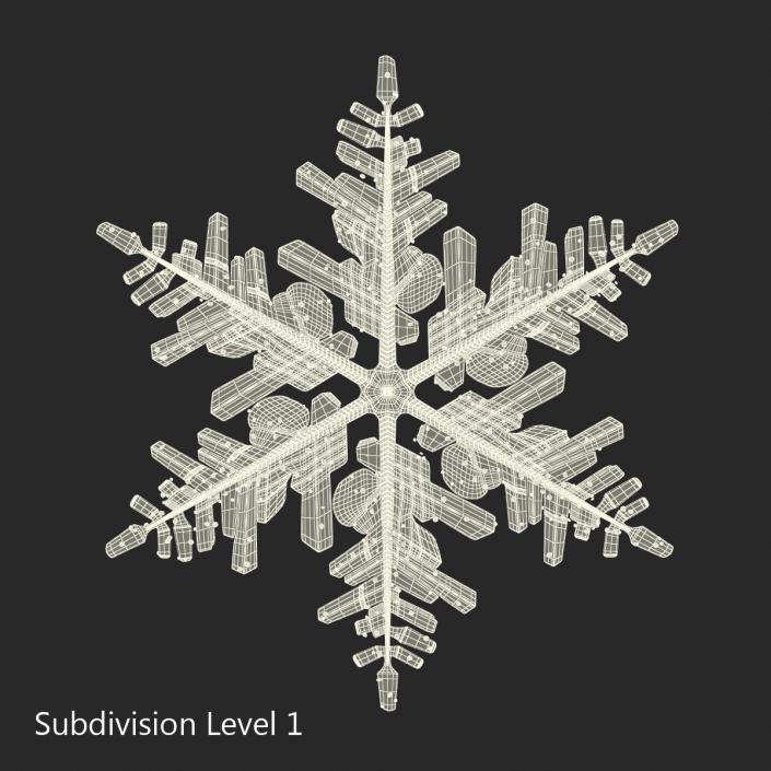 3D Snowflake 3