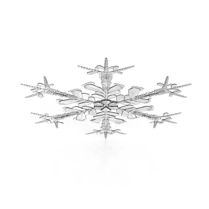 3D Snowflake 4