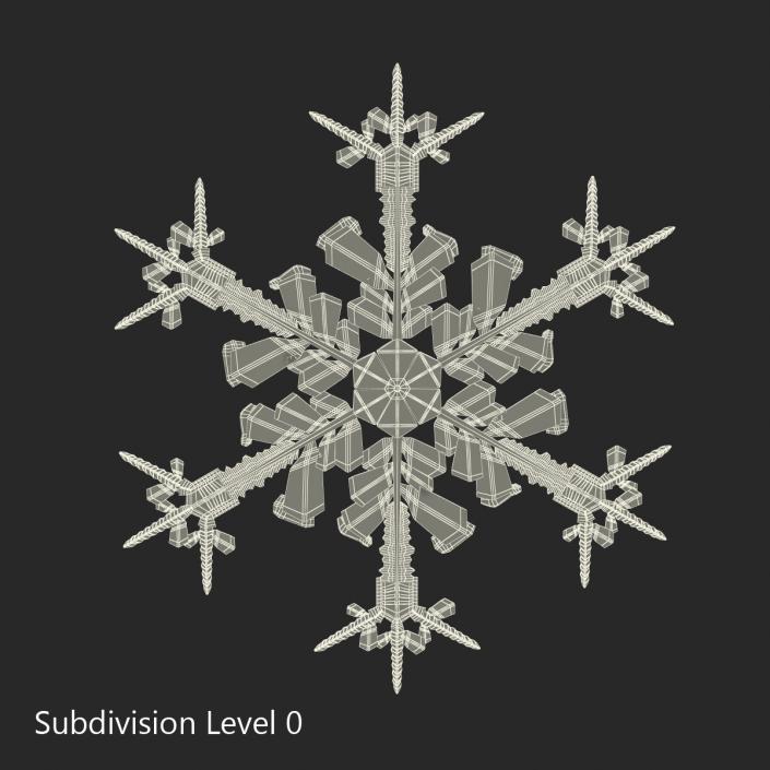 3D Snowflake 4