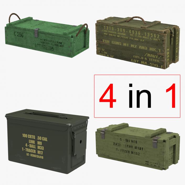 Ammo Crates Collection 2 3D model