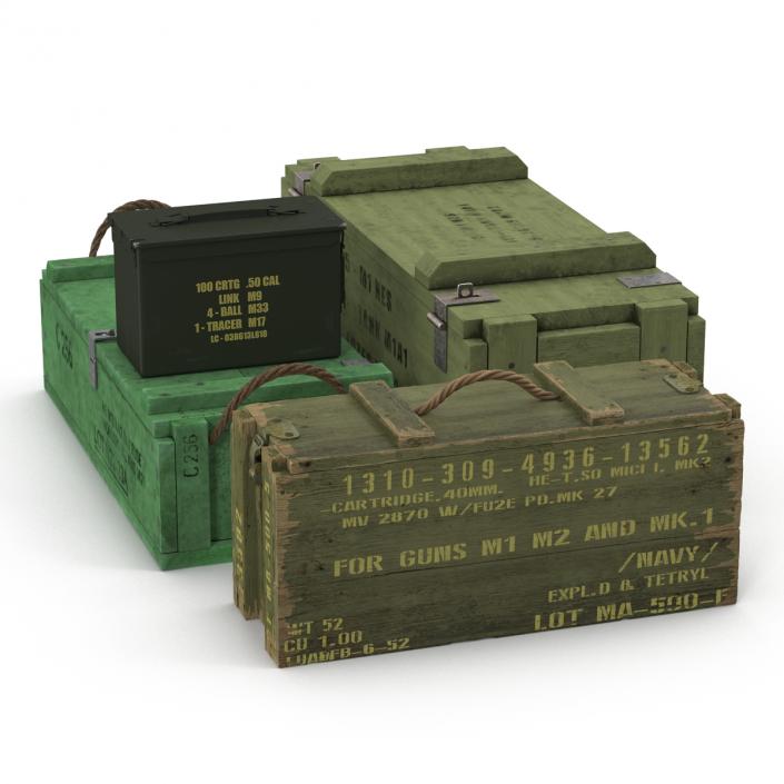 Ammo Crates Collection 2 3D model