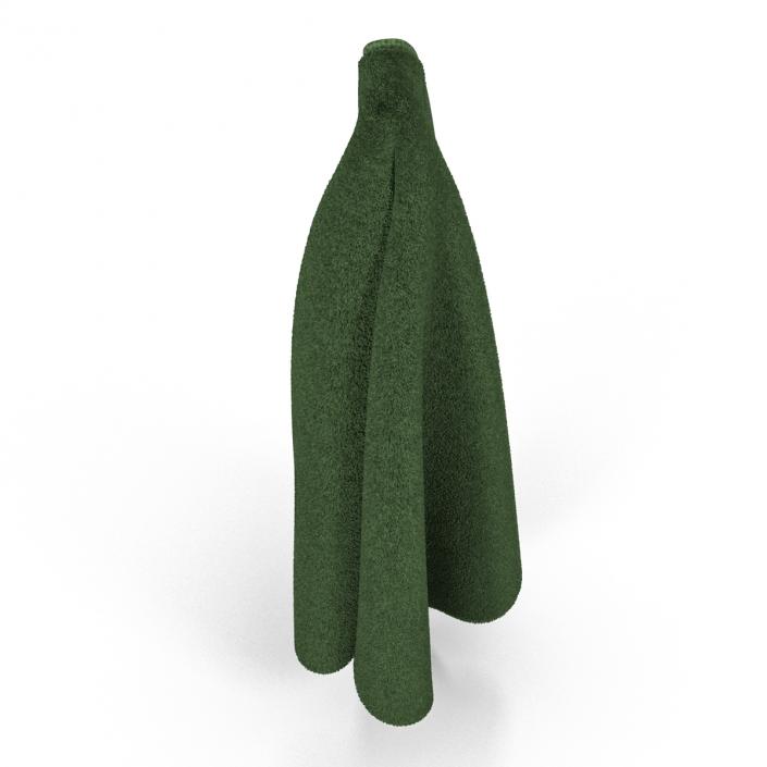 3D Hanging Bathroom Towel Green model