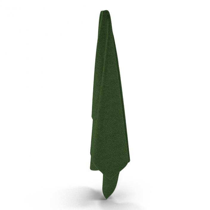 3D Hanging Bathroom Towel Green model