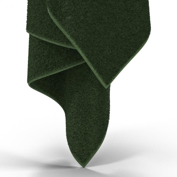 3D Hanging Bathroom Towel Green model