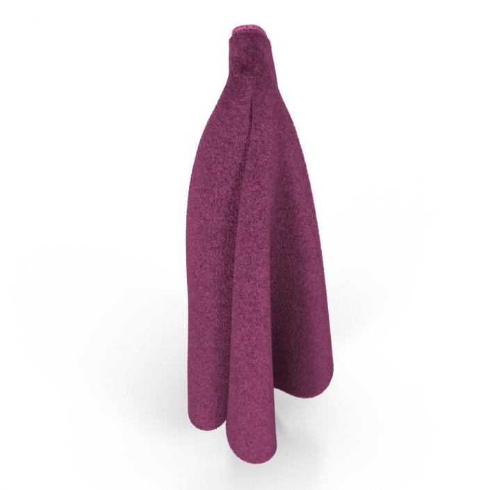 Hanging Bathroom Towel Purple 3D model