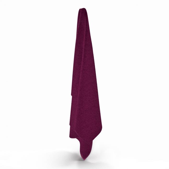 Hanging Bathroom Towel Purple 3D model