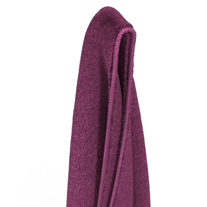 Hanging Bathroom Towel Purple 3D model