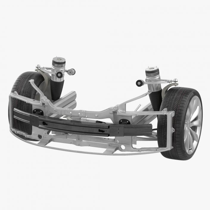 3D model Tesla Model S Front Suspension