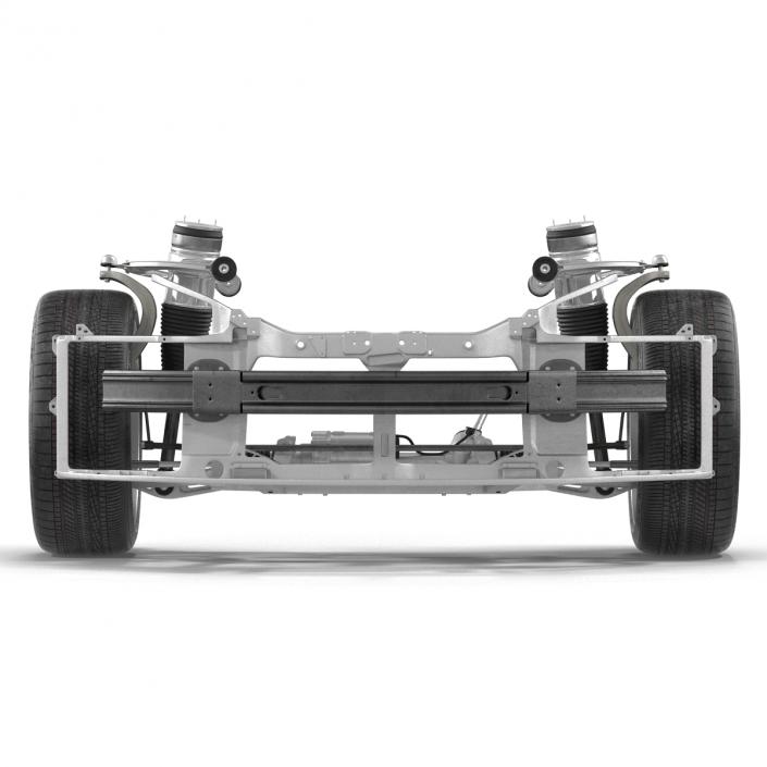 3D model Tesla Model S Front Suspension