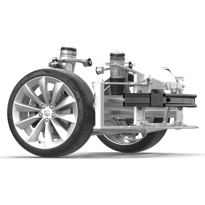 3D model Tesla Model S Front Suspension