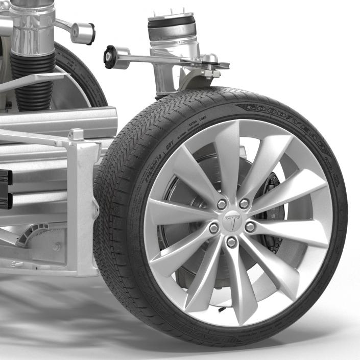 3D model Tesla Model S Front Suspension