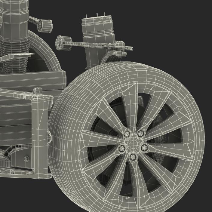 3D model Tesla Model S Front Suspension