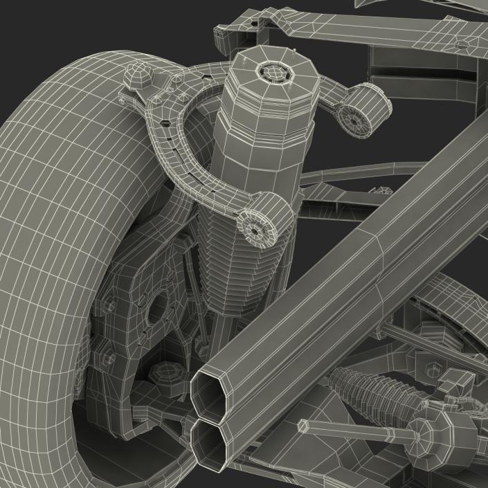 3D model Tesla Model S Front Suspension