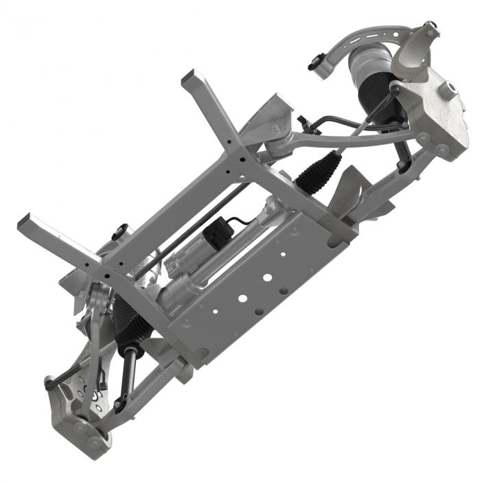 Tesla Model S Front Suspension 3 3D