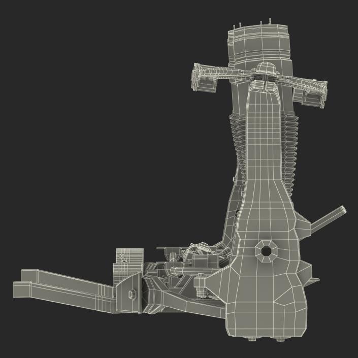 Tesla Model S Front Suspension 3 3D