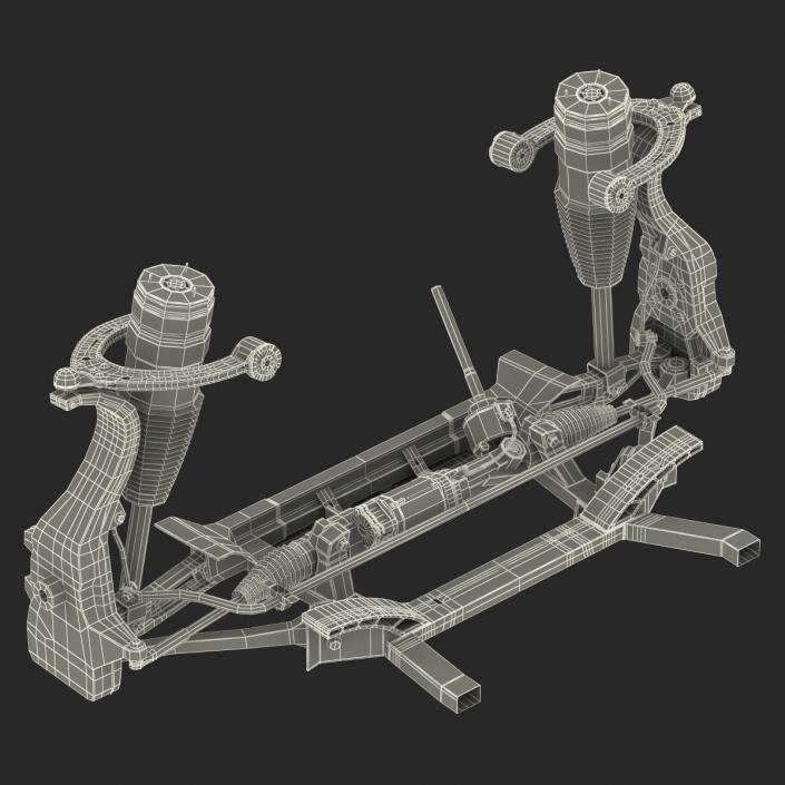 Tesla Model S Front Suspension 3 3D