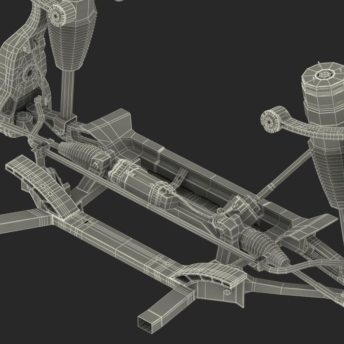 Tesla Model S Front Suspension 3 3D