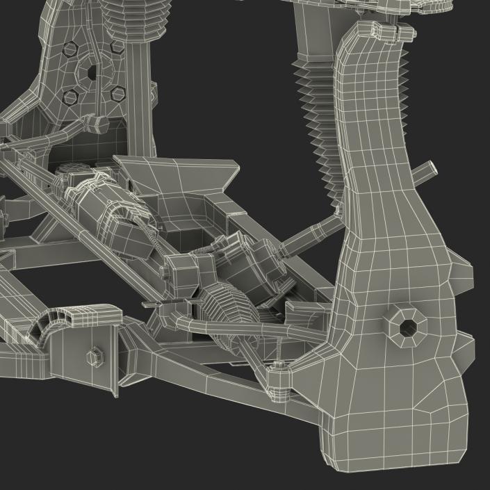 Tesla Model S Front Suspension 3 3D