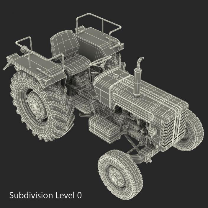 3D Tractor Mahindra 395 DI model